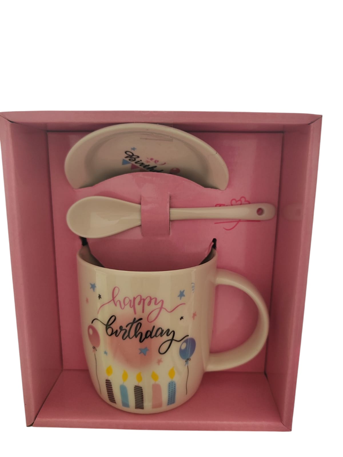 Set de Pocillo “Happy Birthday”